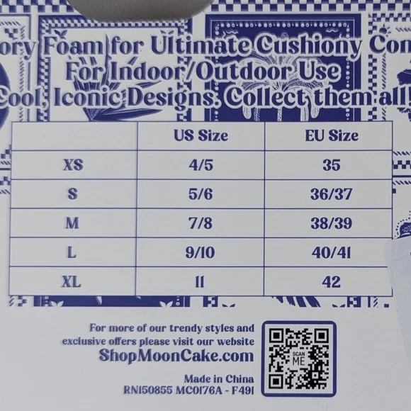 Slipper Umbrella Drink Coastal Social Club Embroider Slip On Ivory L (9/10) NWT - Picture 11 of 12